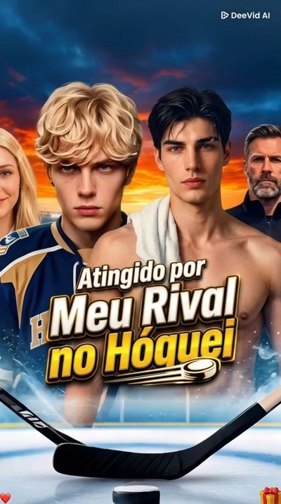 Capa da minisserie Atingido por Meu Rival no Hóquei Pucked By My Hockey Rival