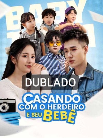 Capa da minisserie Casando com o Herdeiro e Seu Bebê dublado