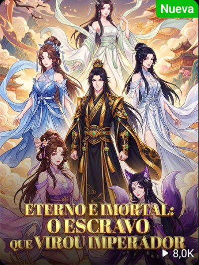 Capa da minisserie Eterno e Imortal: o Escravo que Virou Imperador