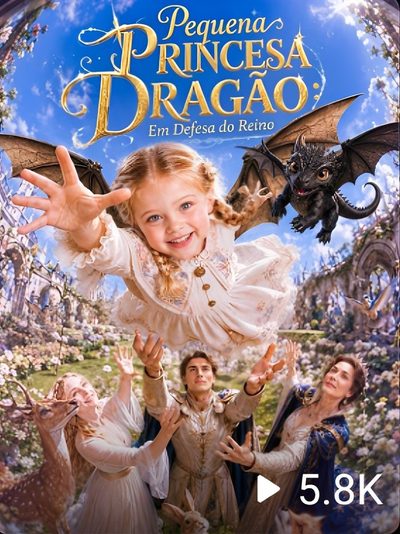 Capa da minisserie Pequena Princesa Dragão em Defesa do Reino