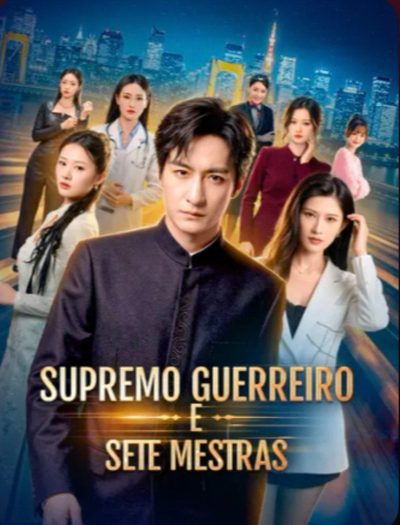 Capa da minisserie Supremo Guerreiro e Sete Mestras 🫰🏼